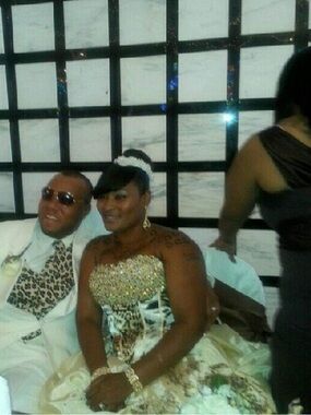 Beaded Leopard Print Wedding/Prom Ball Gown - Ivory & Leopard